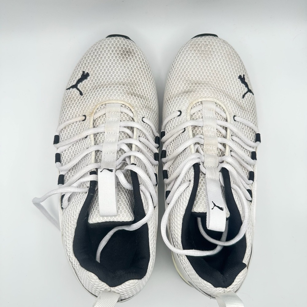 Puma Cell Regulate Mesh Mens White Black Running Shoes 194384-07 Size 10 - Picture 3 of 8